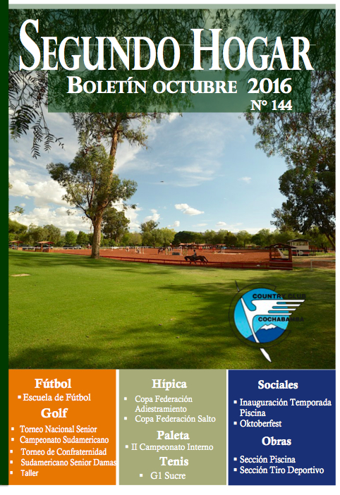 Boletín «Segundo Hogar» Octubre 2016