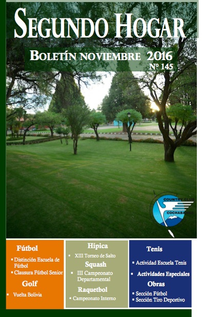 Boletín «Segundo Hogar» N 145 Noviembre 2016