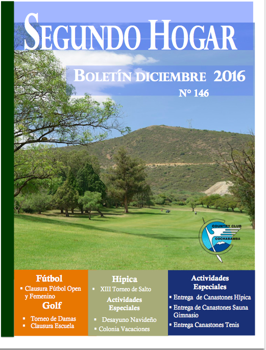 Boletín «Segundo Hogar»  N 146 Diciembre 2016