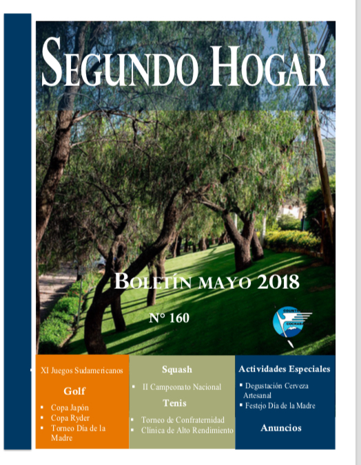 Boletín Segundo Hogar N 160 Mayo 2018