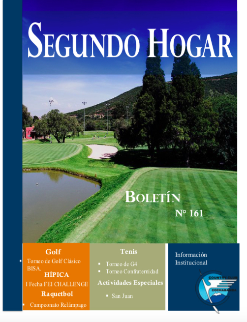 Boletín Segundo Hogar N 161 Junio 2018