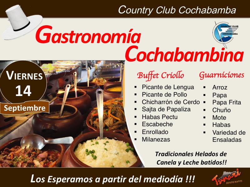 Gastronomía Cochabambina – Los Esperamos!!