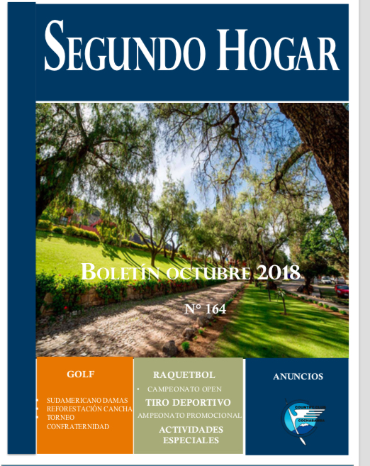 Boletín Segundo Hogar N 164  Octubre 2018