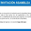 INVITACIÓN ASAMBLEA