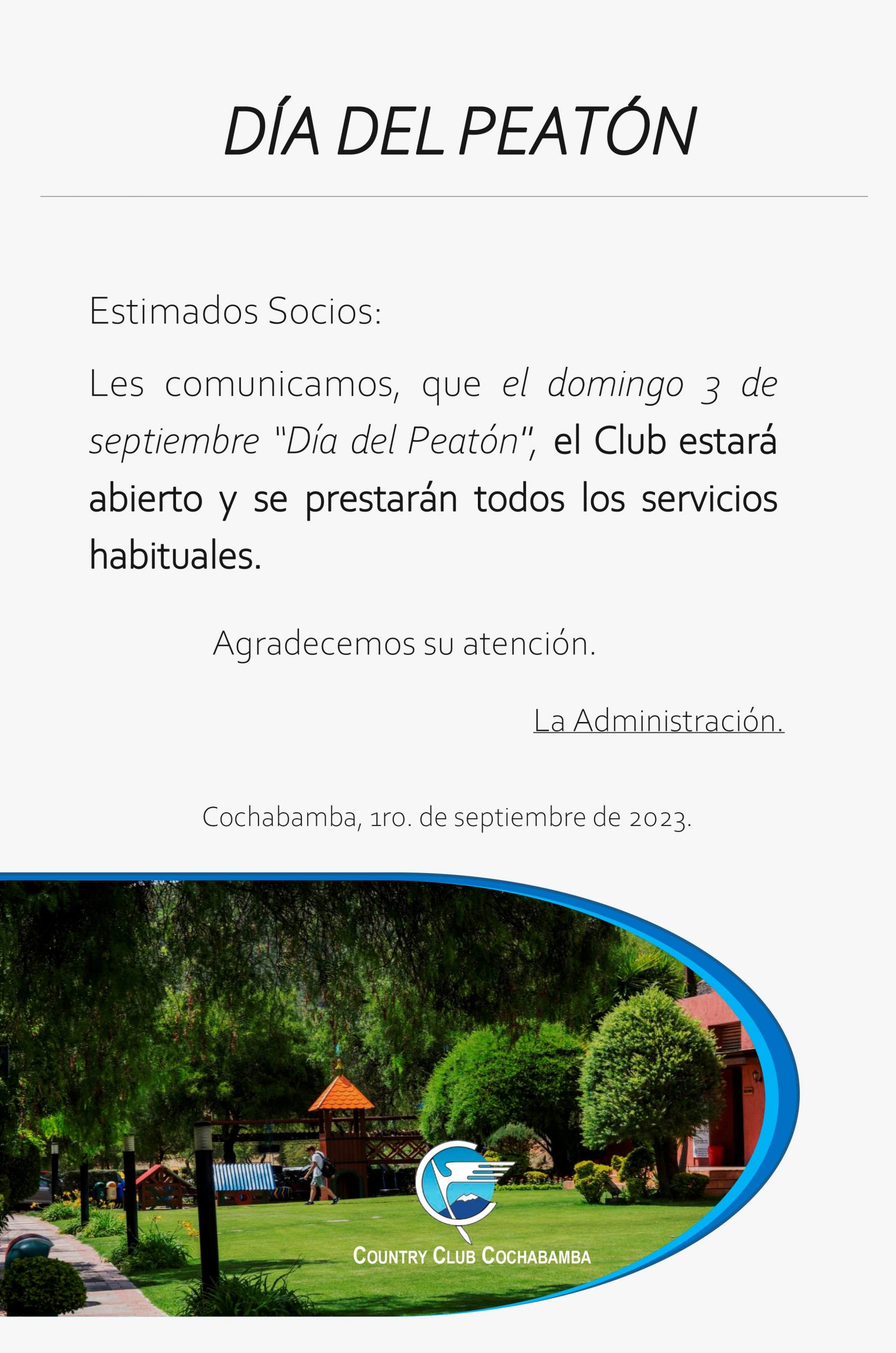 Atención «Día del Peatón»